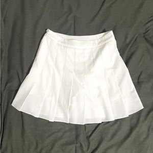 Halara White pleated Tennis Skirt
